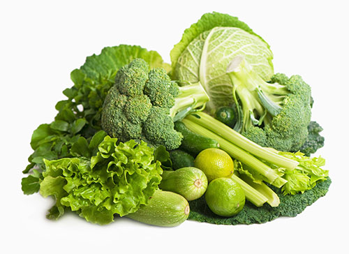 Zdravá zelená, listová zelenina