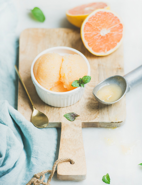 Grapefruitový sorbet