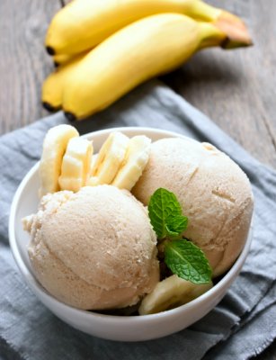 Banánové gelato