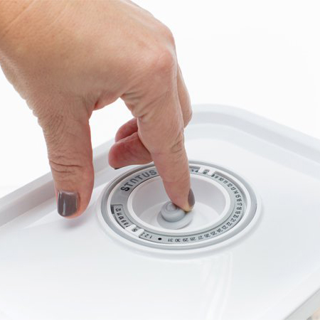 Sada sklenených vákuových dóz - použitá