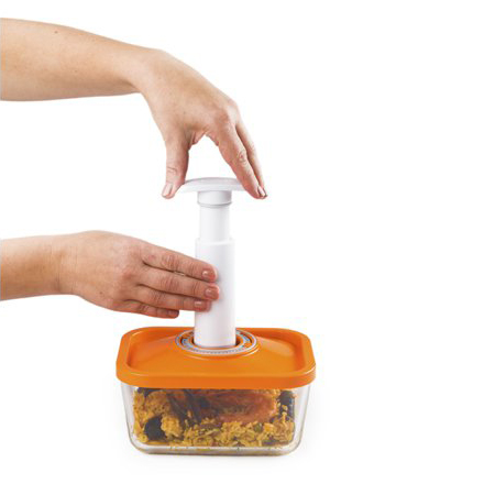 Sada sklenených vákuových dóz - použitá